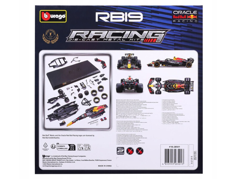Bburago Stavebnice Red Bull Racing RB19 1:24 (2023) #1 Max Verstappen 